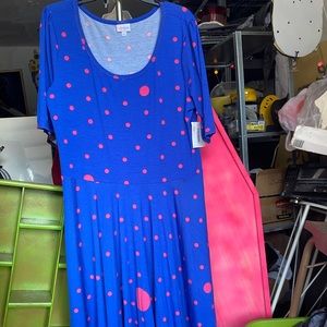 Cute polka dot Nicole dress, 3x NWT